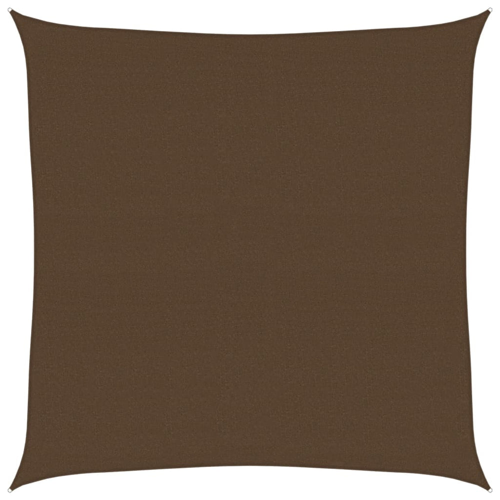 vidaXL Voile d'ombrage 160 g/m² Marron 4x4 m HDPE