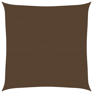 Sonnensegel 160 g/m² Braun 4x4 m HDPE