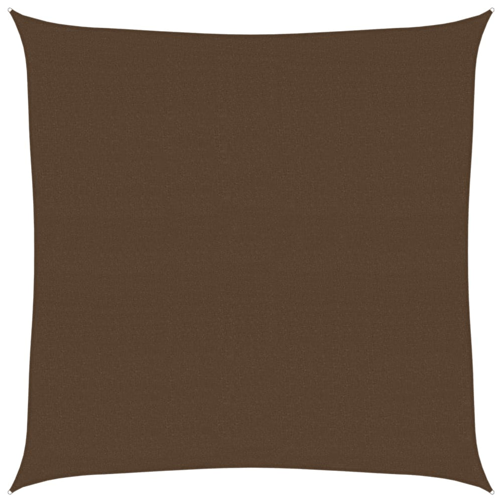 vidaXL Voile d'ombrage 160 g/m² Marron 7x7 m HDPE