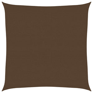 vidaXL Voile d'ombrage 160 g/m² Marron 7x7 m HDPE