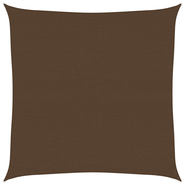 vidaXL Voile d'ombrage 160 g/m² Marron 7x7 m HDPE