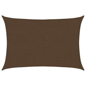 Sonnensegel 160 g/m² Braun 2,5x4 m HDPE