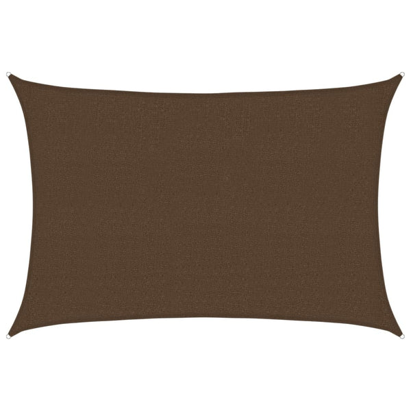 Sonnensegel 160 g/m² Braun 2,5x4 m HDPE