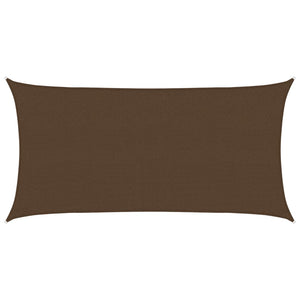 Sonnensegel 160 g/m² Braun 2,5x4,5 m HDPE