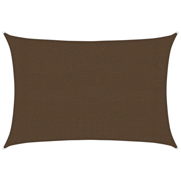Sonnensegel 160 g/m² Braun 3x4 m HDPE