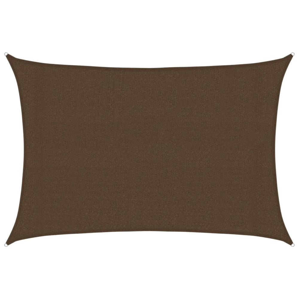 vidaXL Voile d'ombrage 160 g/m² Marron 3x4,5 m en HDPE