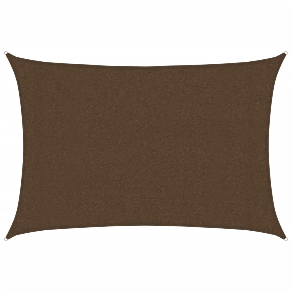 vidaXL Voile d'ombrage 160 g/m² Marron 3x5 m HDPE