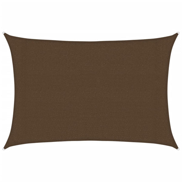vidaXL Voile d'ombrage 160 g/m² Marron 3x5 m HDPE