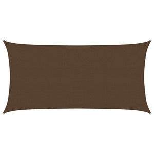 Sonnensegel 160 g/m² Braun 3x6 m HDPE