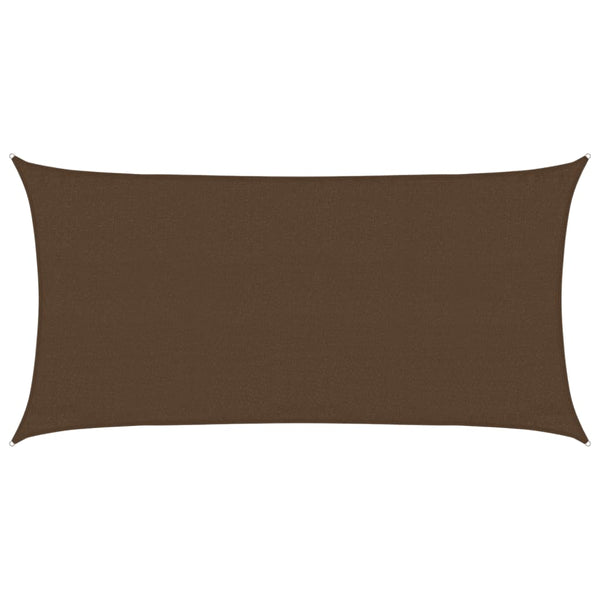 Sonnensegel 160 g/m² Braun 3x6 m HDPE