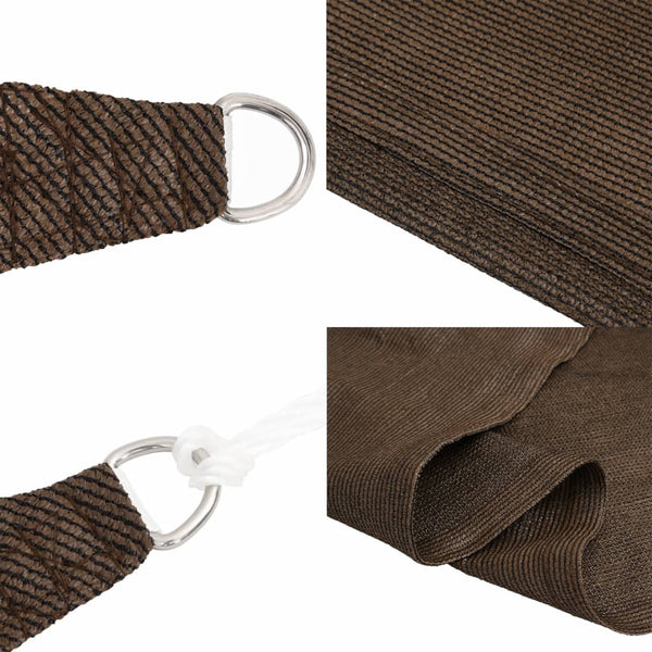 Sonnensegel 160 g/m² Braun 3x6 m HDPE