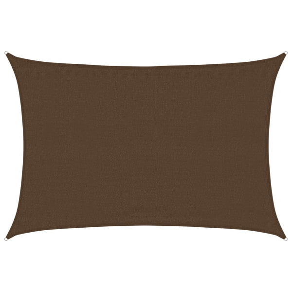 Sonnensegel 160 g/m² Braun 3,5x5 m HDPE