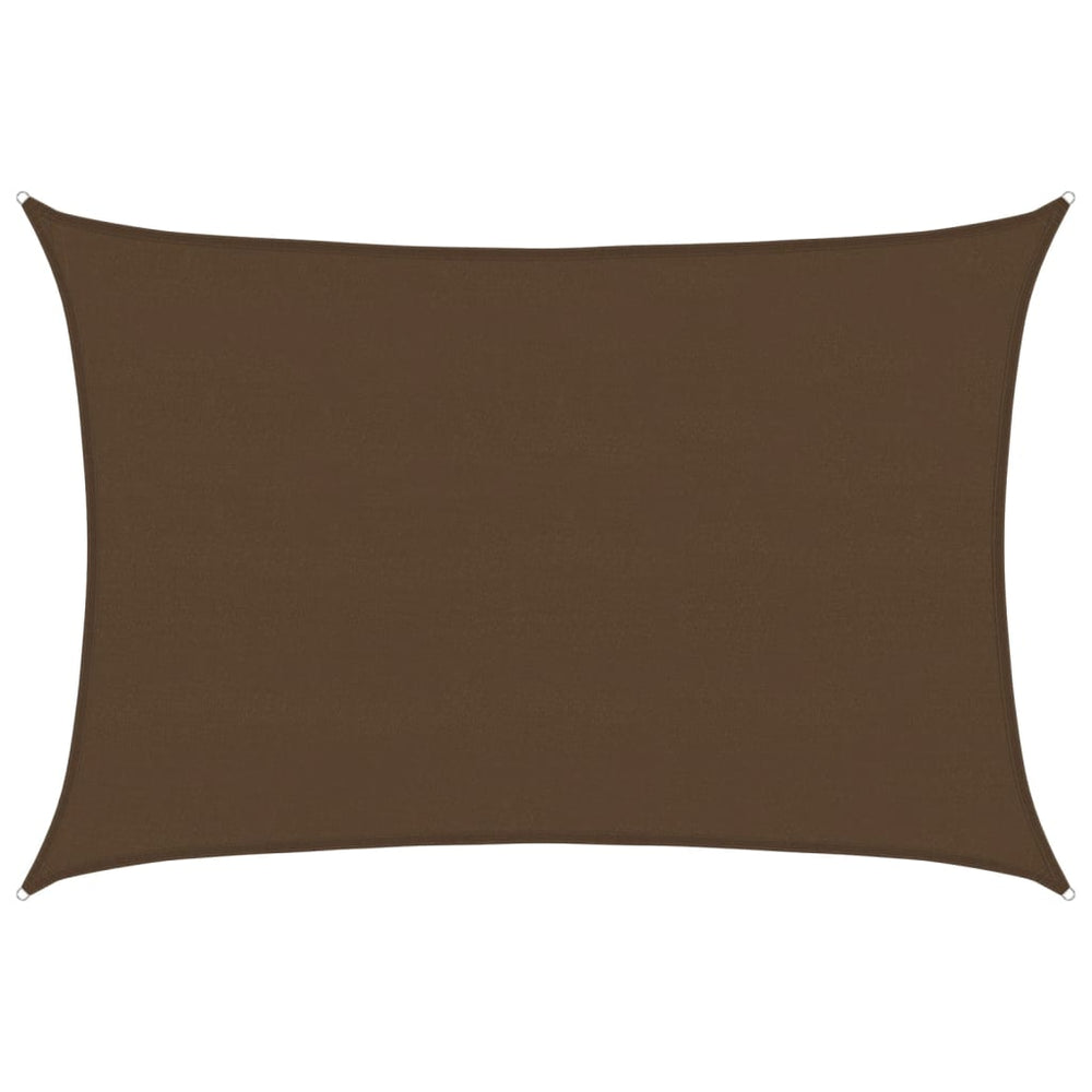 vidaXL Voile d'ombrage 160 g/m² Marron 5x6 m en PEHD