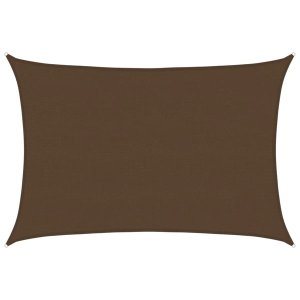Sonnensegel 160 g/m² Braun 5x6 m HDPE