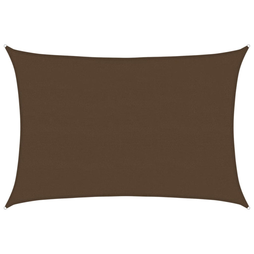 vidaXL Voile d'ombrage 160 g/m² Marron 5x7 m en PEHD