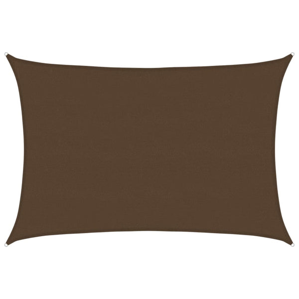 vidaXL Voile d'ombrage 160 g/m² Marron 5x7 m en PEHD