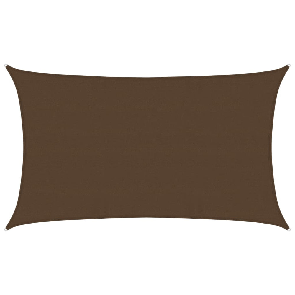 vidaXL Voile d'ombrage 160 g/m² Marron 5x8 m HDPE