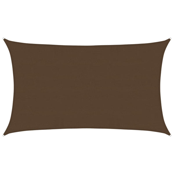Sonnensegel 160 g/m² Braun 5x8 m HDPE
