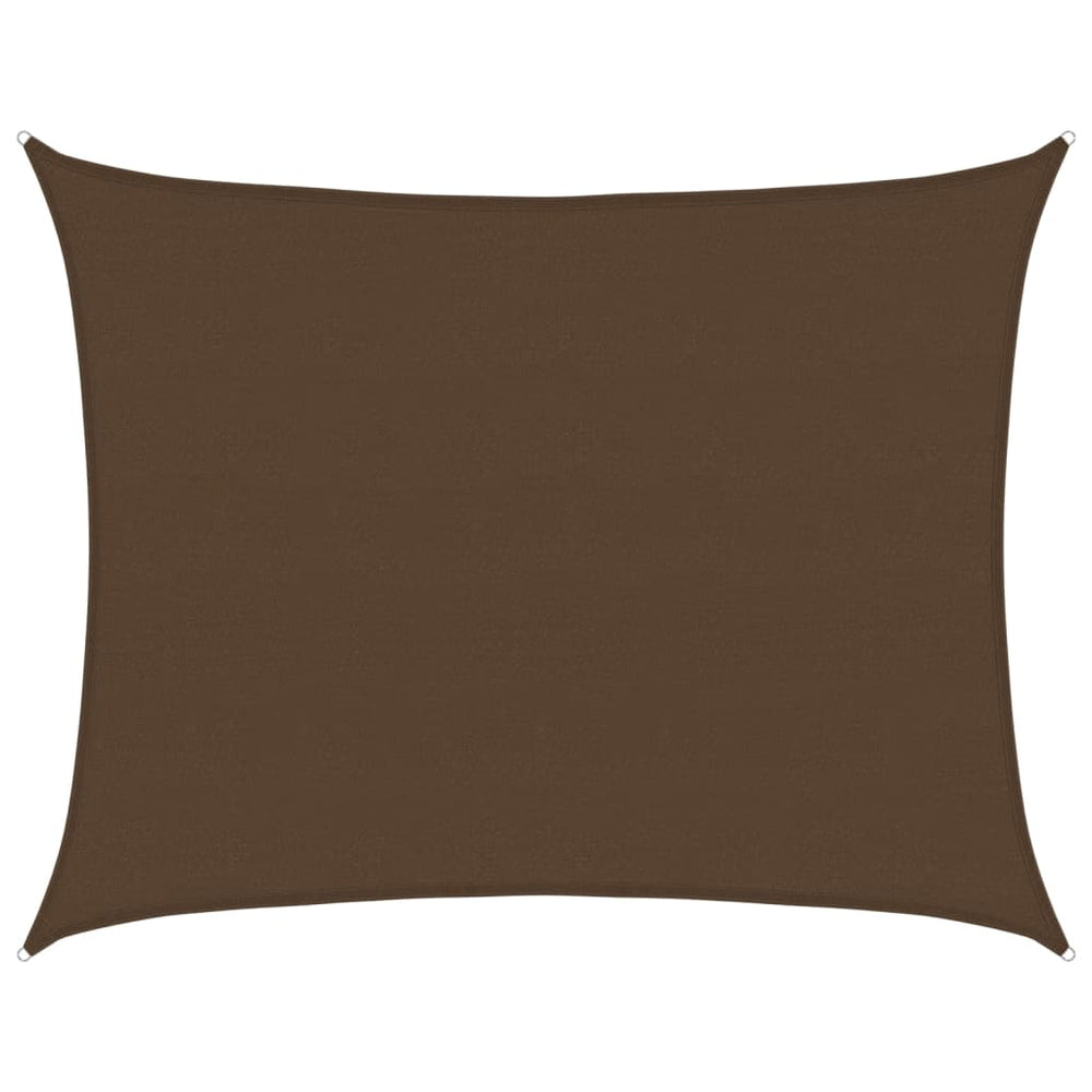 vidaXL Voile d'ombrage 160 g/m² Marron 6x7 m HDPE