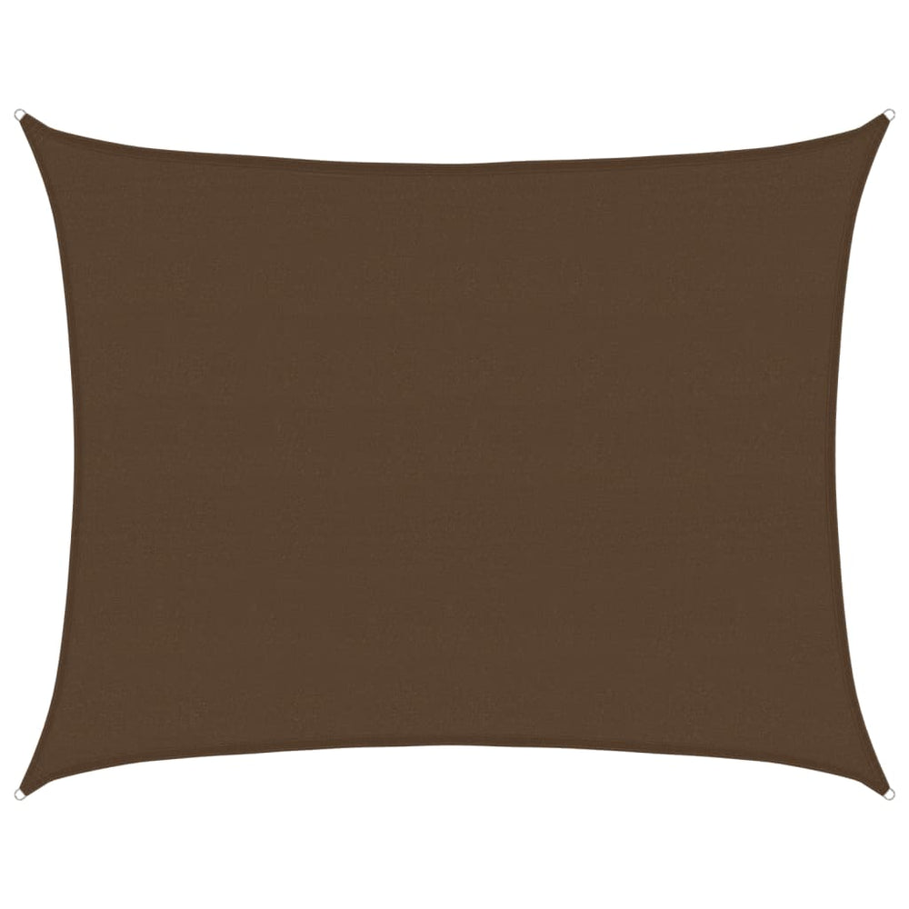 vidaXL Voile d'ombrage 160 g/m² Marron 6x8 m PEHD