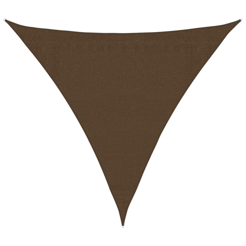 vidaXL Voile d'ombrage 160 g/m² Marron 3,6x3,6x3,6 m HDPE