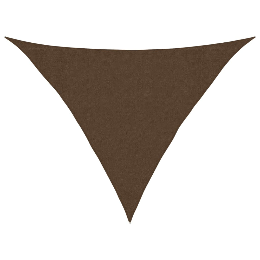vidaXL Voile d'ombrage 160 g/m² Marron 3,5x3,5x4,9 m en PEHD
