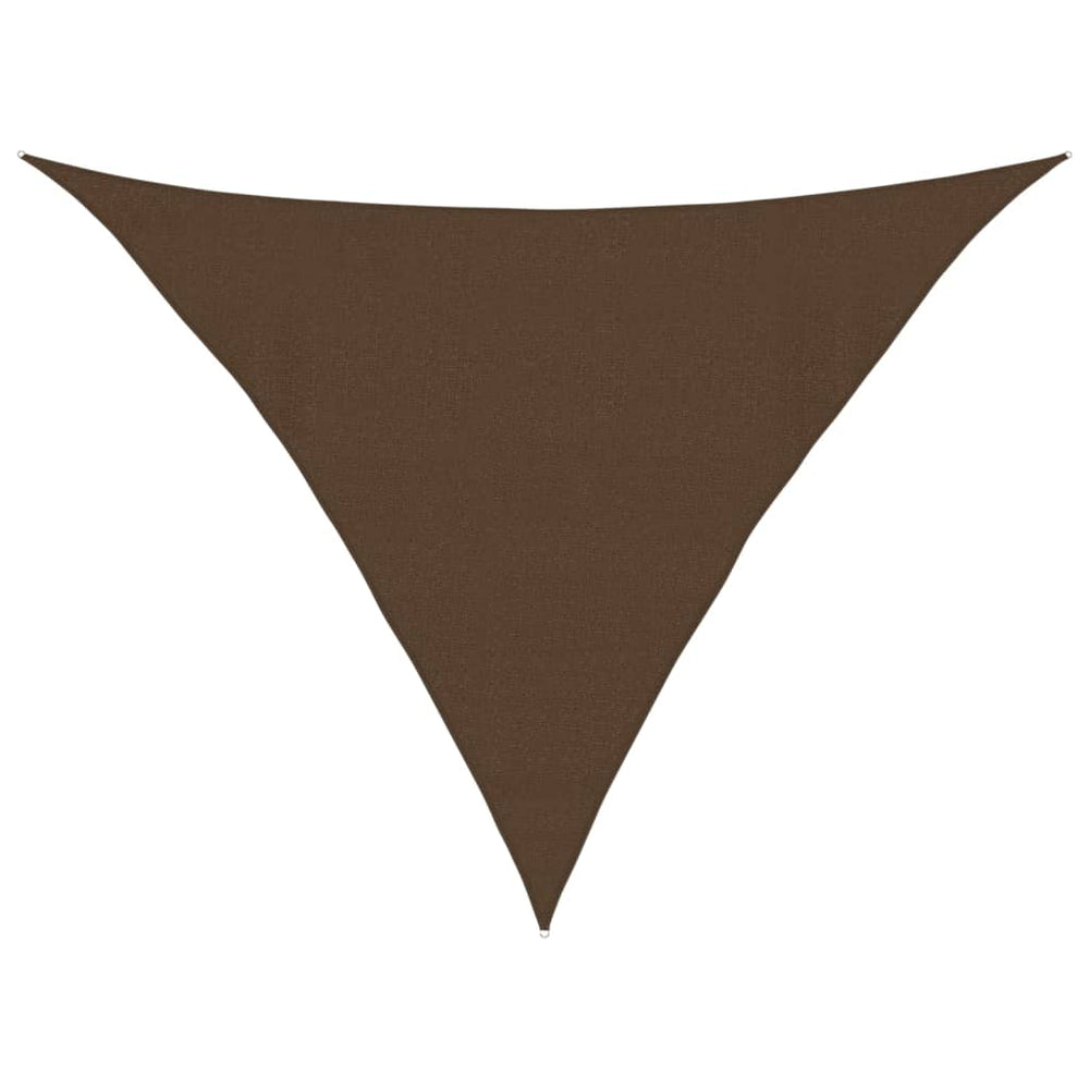 vidaXL Voile d'ombrage HDPE Marron 160 g/m² 4x4x5,8 m