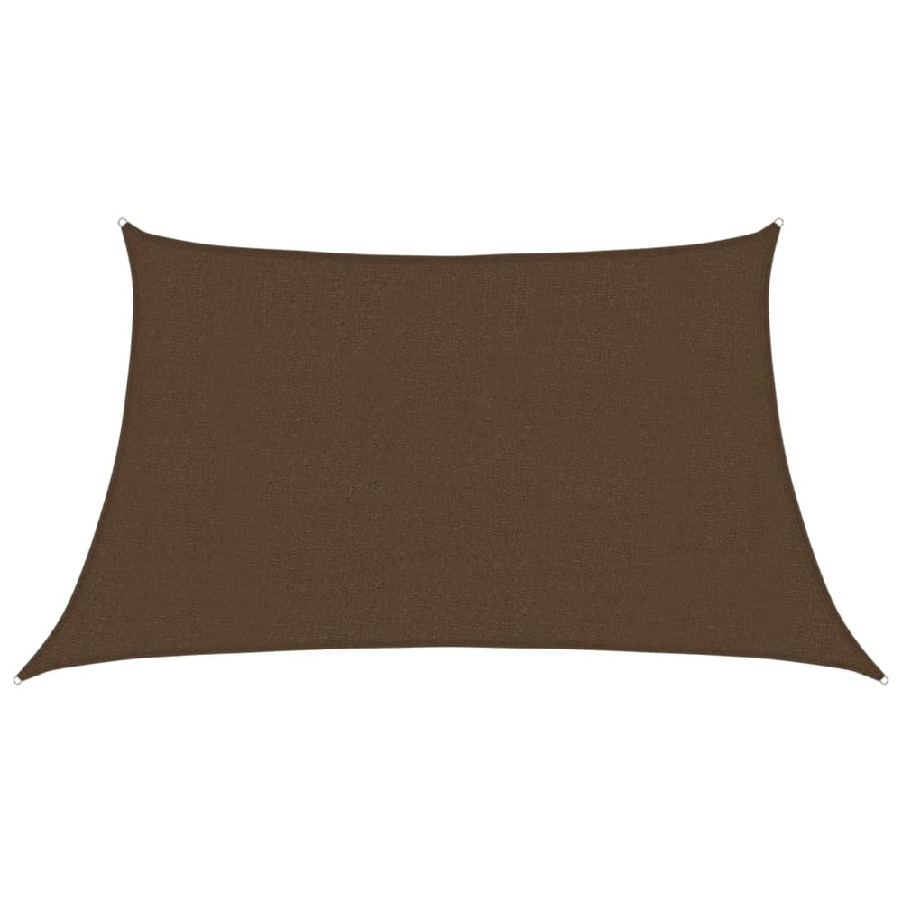 vidaXL Voile d'ombrage 160 g/m² Marron 3/4x2 m HDPE