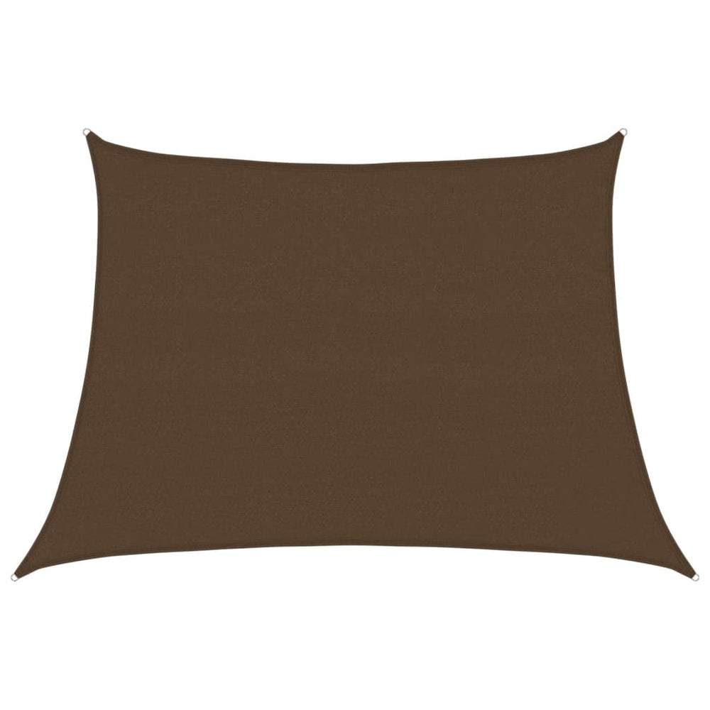 vidaXL Voile d'ombrage 160 g/m² Marron 4/5x3 m HDPE