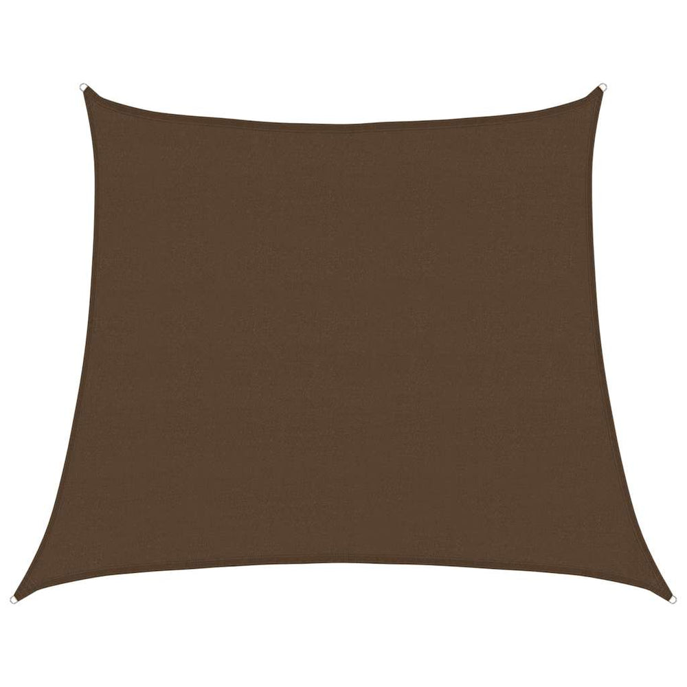vidaXL Voile d'ombrage HDPE marron, forme trapézoïdale, 160 g/m², 4/5 x 4 m