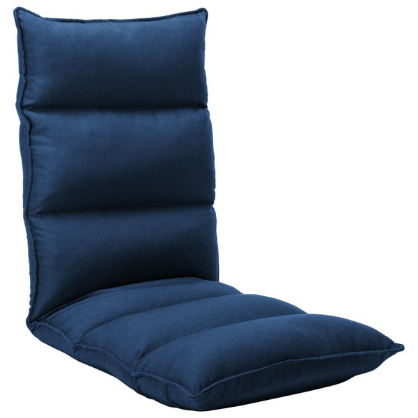 Faltbarer Bodenstuhl Blau Stoff