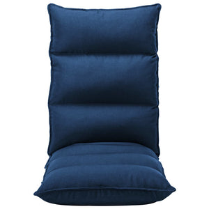 Faltbarer Bodenstuhl Blau Stoff