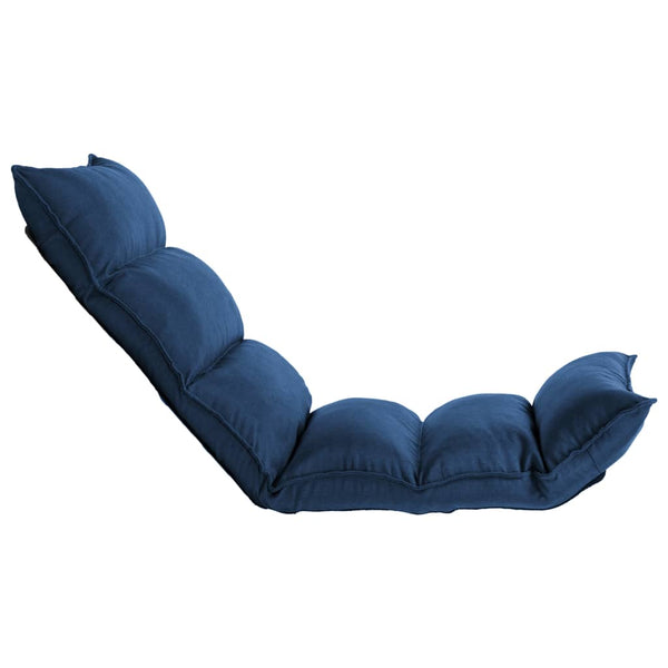 Faltbarer Bodenstuhl Blau Stoff