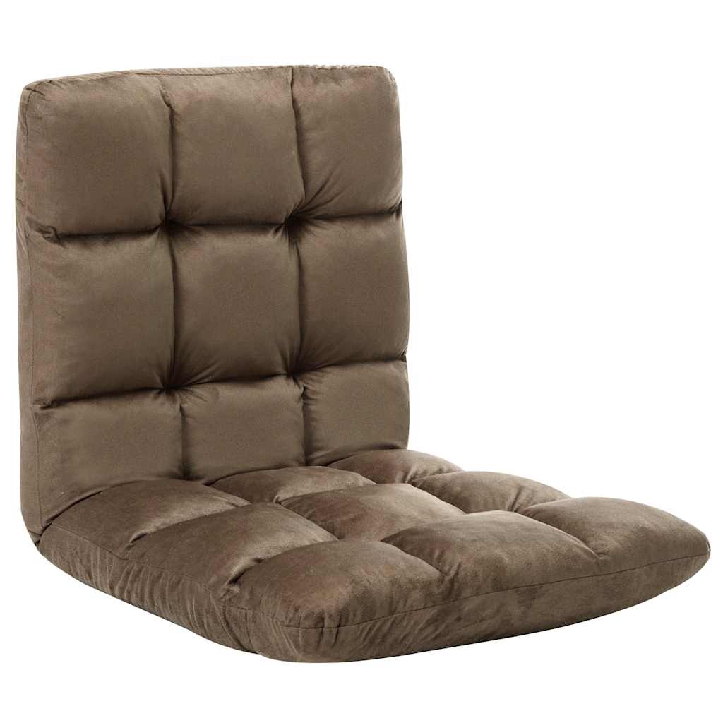 Faltbarer Bodenstuhl Taupe Mikrofaser