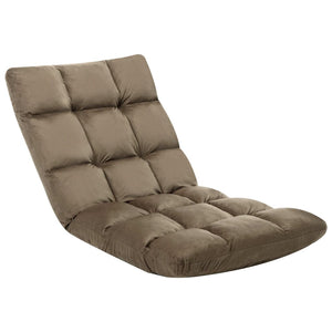 Faltbarer Bodenstuhl Taupe Mikrofaser