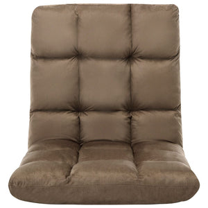 Faltbarer Bodenstuhl Taupe Mikrofaser