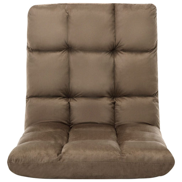 Faltbarer Bodenstuhl Taupe Mikrofaser