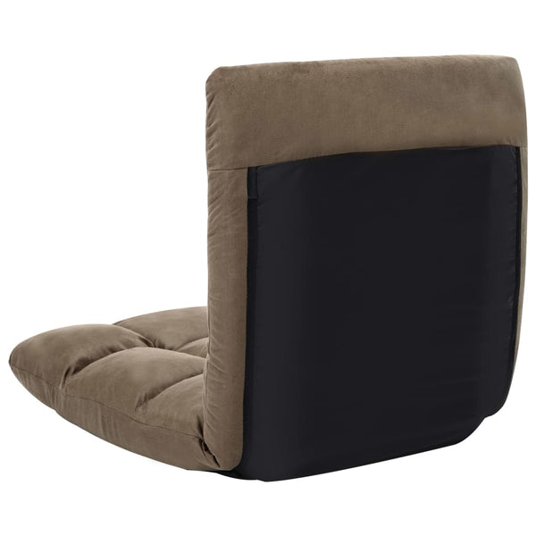 Faltbarer Bodenstuhl Taupe Mikrofaser