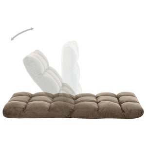 Faltbarer Bodenstuhl Taupe Mikrofaser