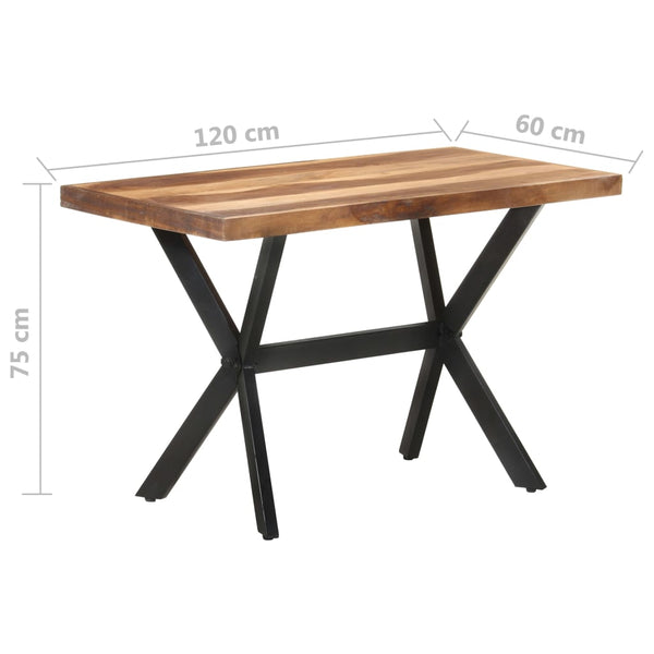 Esstisch Massivholz Honigfarben 120x60 cm