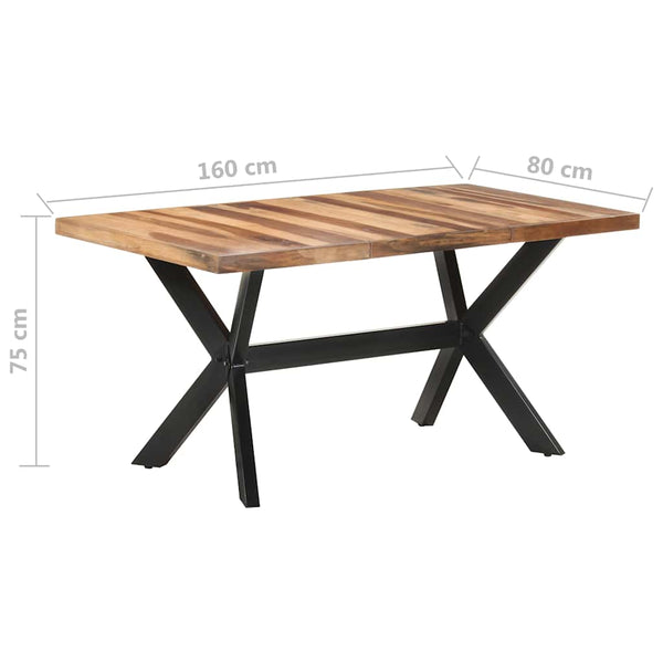 Esstisch Massivholz Honigfarben 160x80 cm