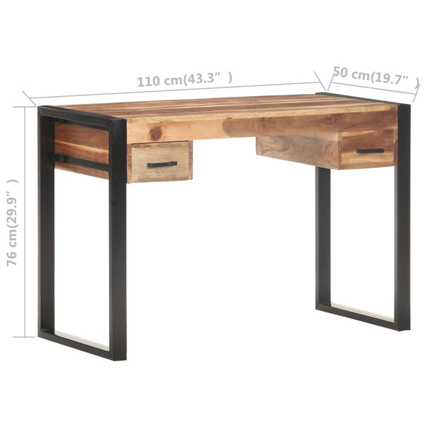 Massivholz Schreibtisch 110x50 cm