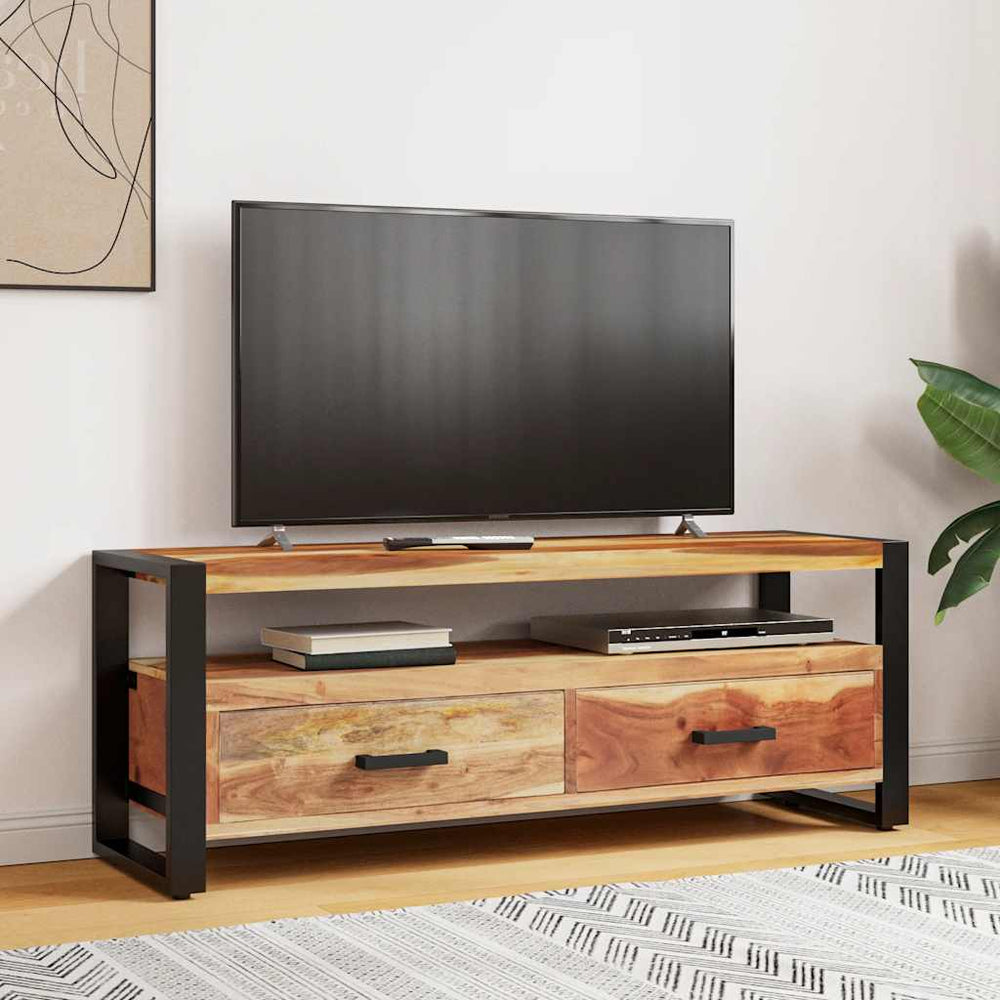TV-Schrank Massivholz Honigfarben 120 cm
