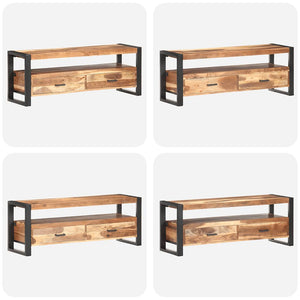 TV-Schrank Massivholz Honigfarben 120 cm