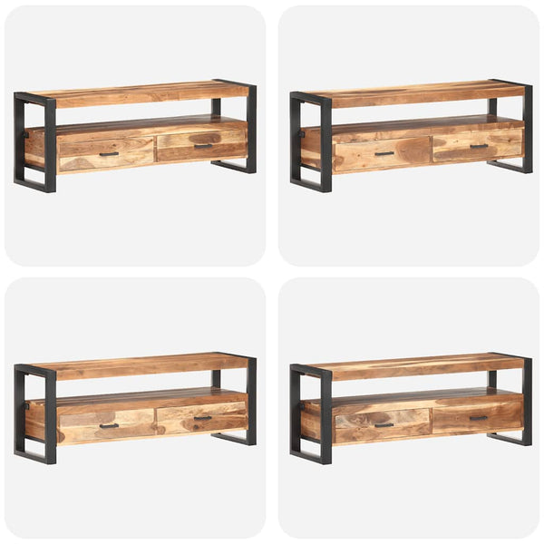 TV-Schrank Massivholz Honigfarben 120 cm