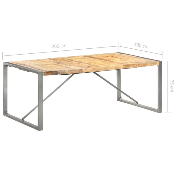 Esstisch Mango Massivholz 200x100 cm
