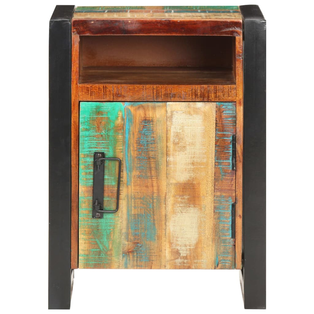 Massivholz Nachttisch Altholz 40x35x55 cm