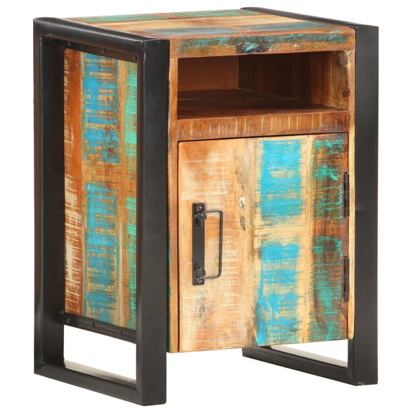 Massivholz Nachttisch Altholz 40x35x55 cm