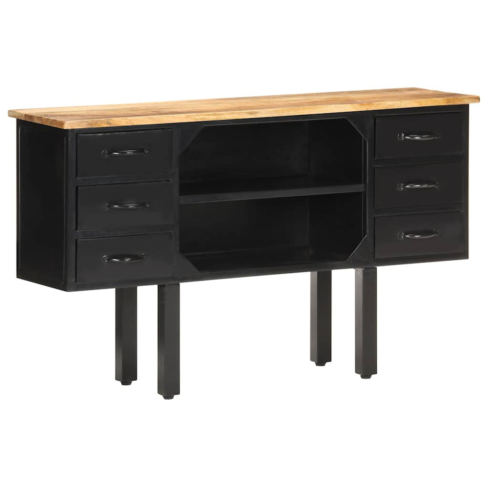 Sideboard aus Mango-Holz und Stahl, 110 cm