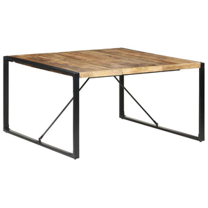 Esstisch Raues Mangoholz 140x140 cm
